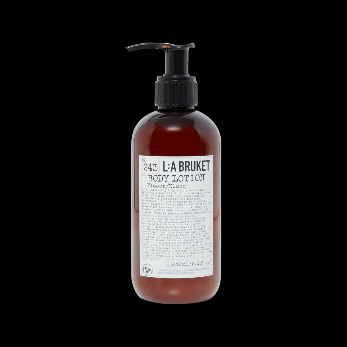 L:a Bruket 243 Body Lotion Elder 240ml Outlet