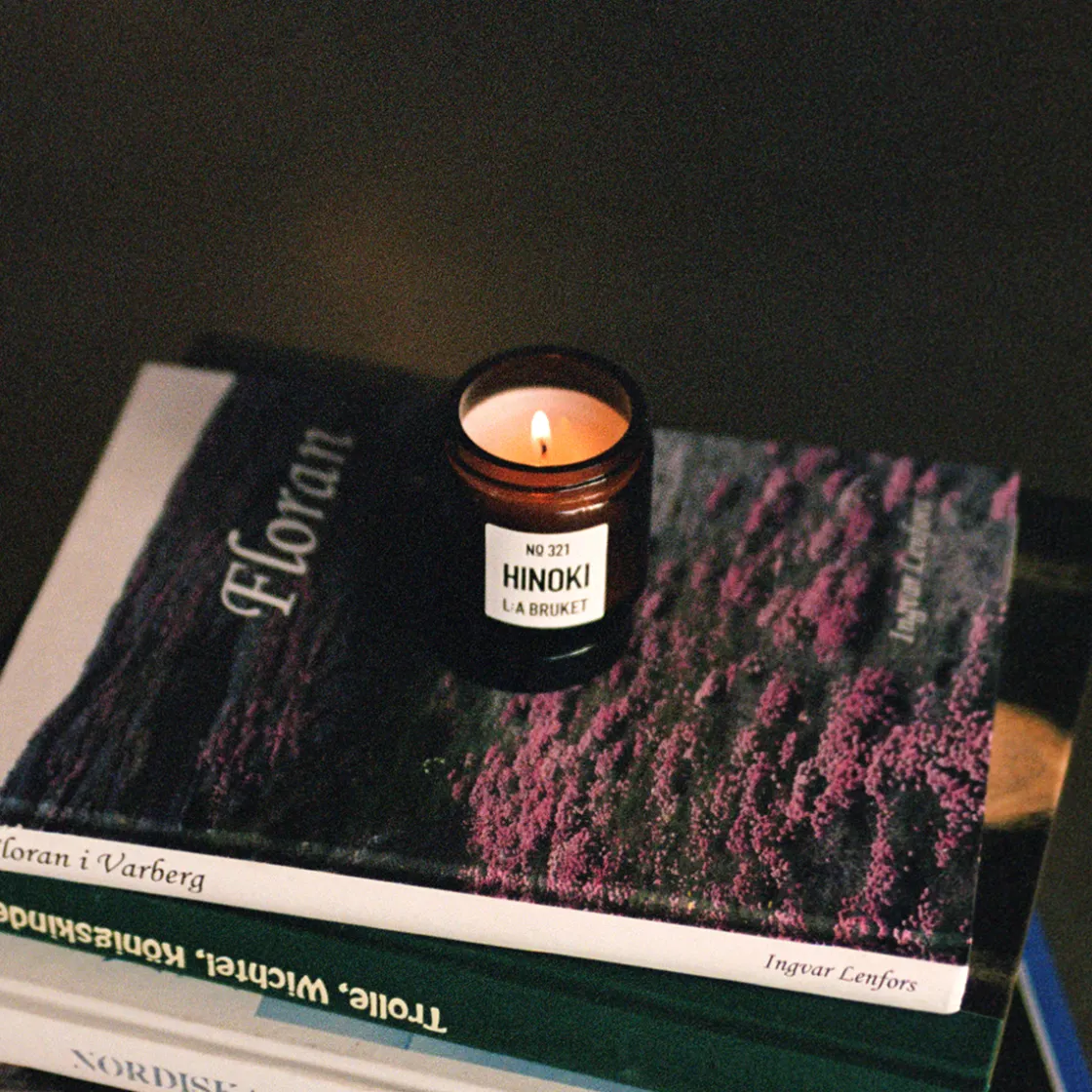 L:a Bruket 321 Hinoki Scented Candle 50gr Clearance