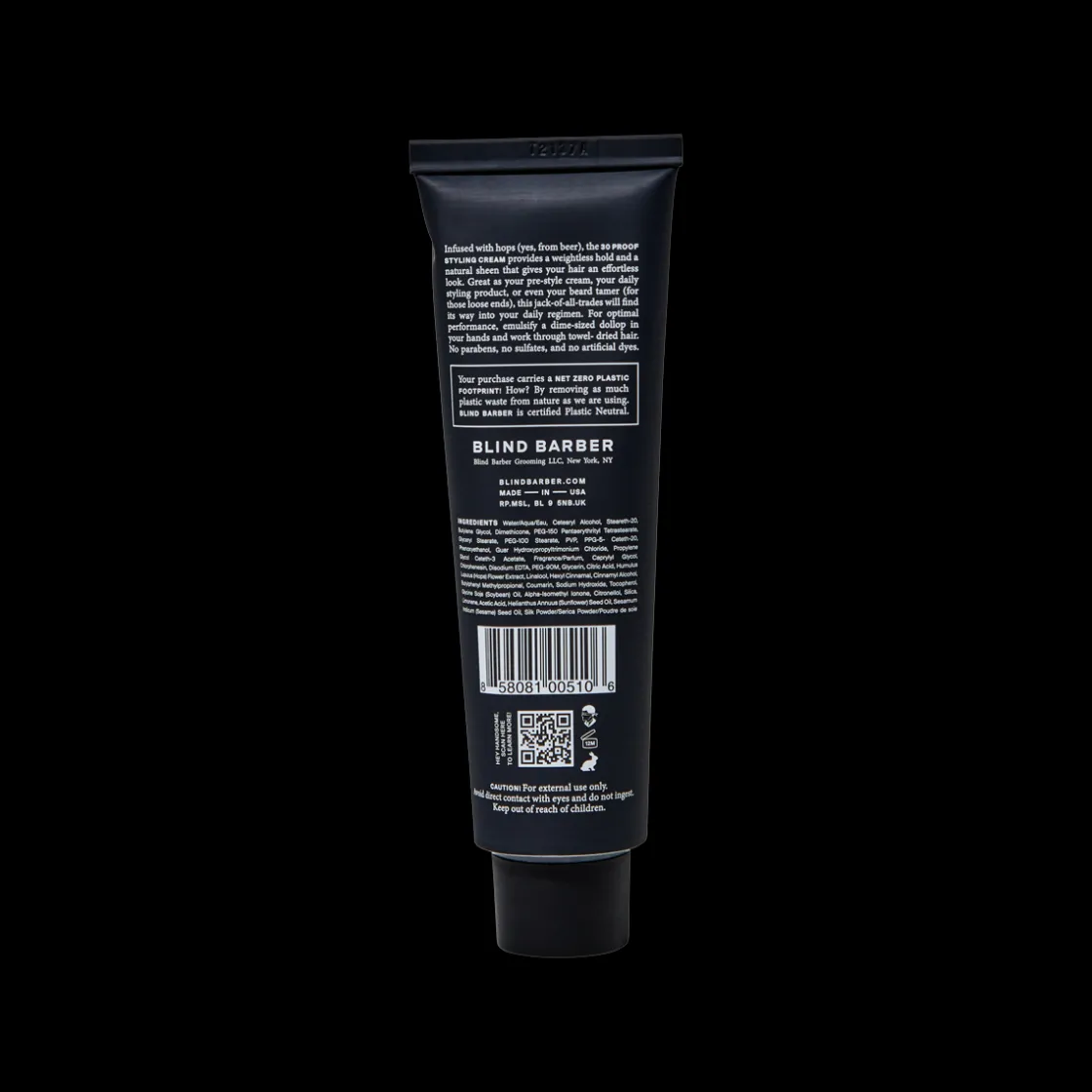 Blind Barber 30 Proof Styling Cream 100ml Clearance