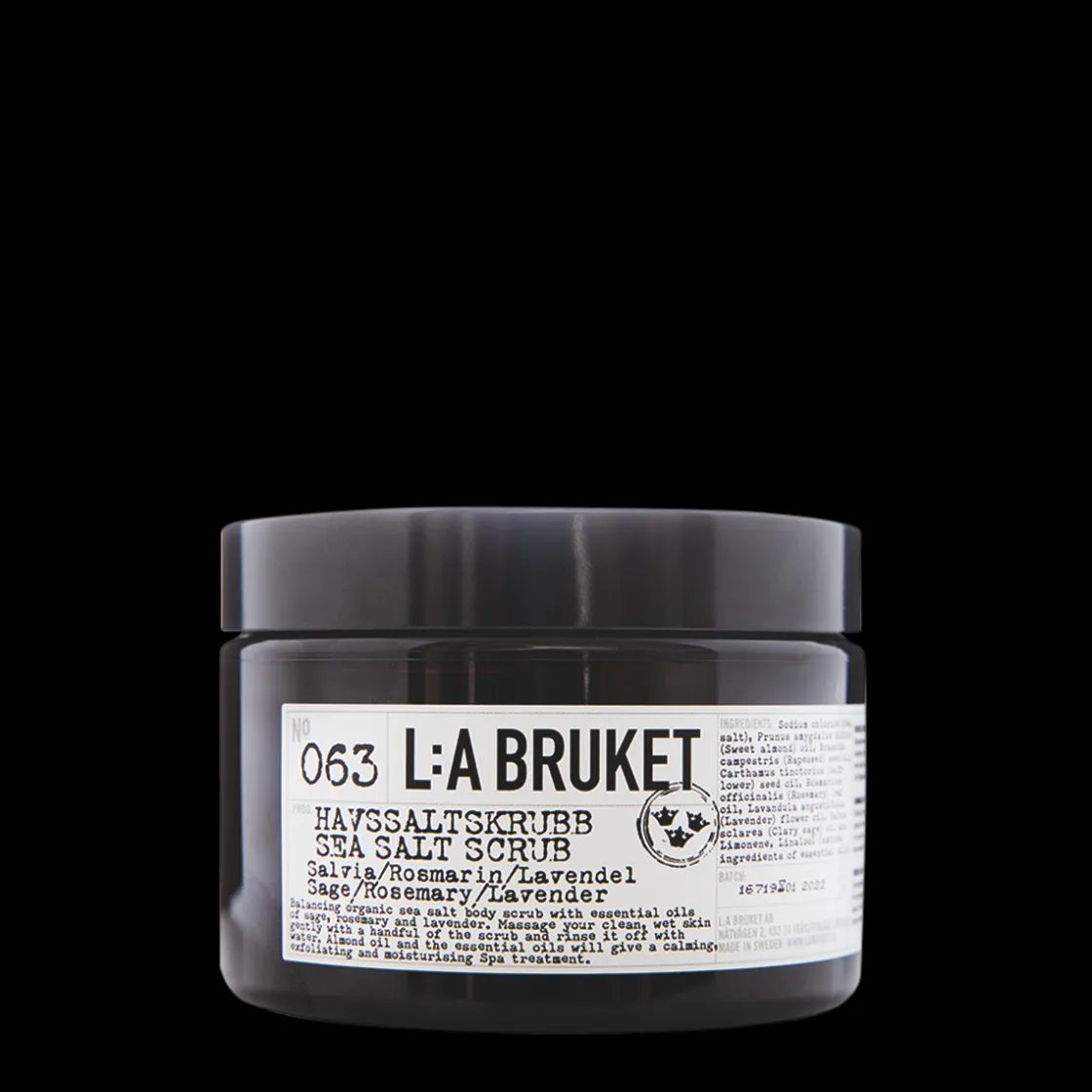 L:a Bruket 063 SS Scrub Sage/Rosemary/Lavender 420gr New