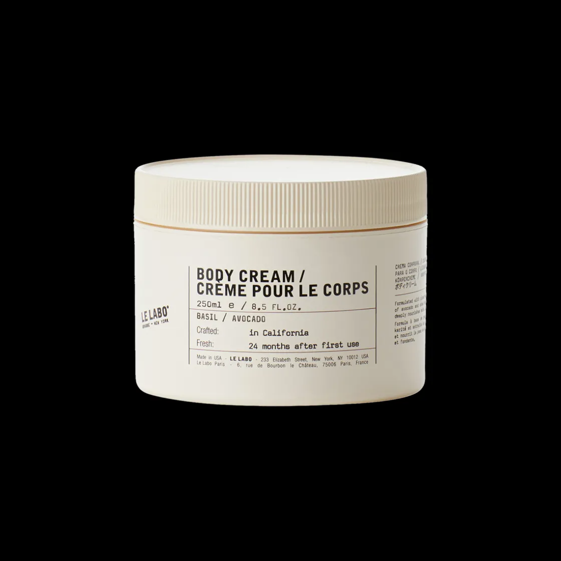 Le Labo fragrances Body Cream Basil 250ml Discount