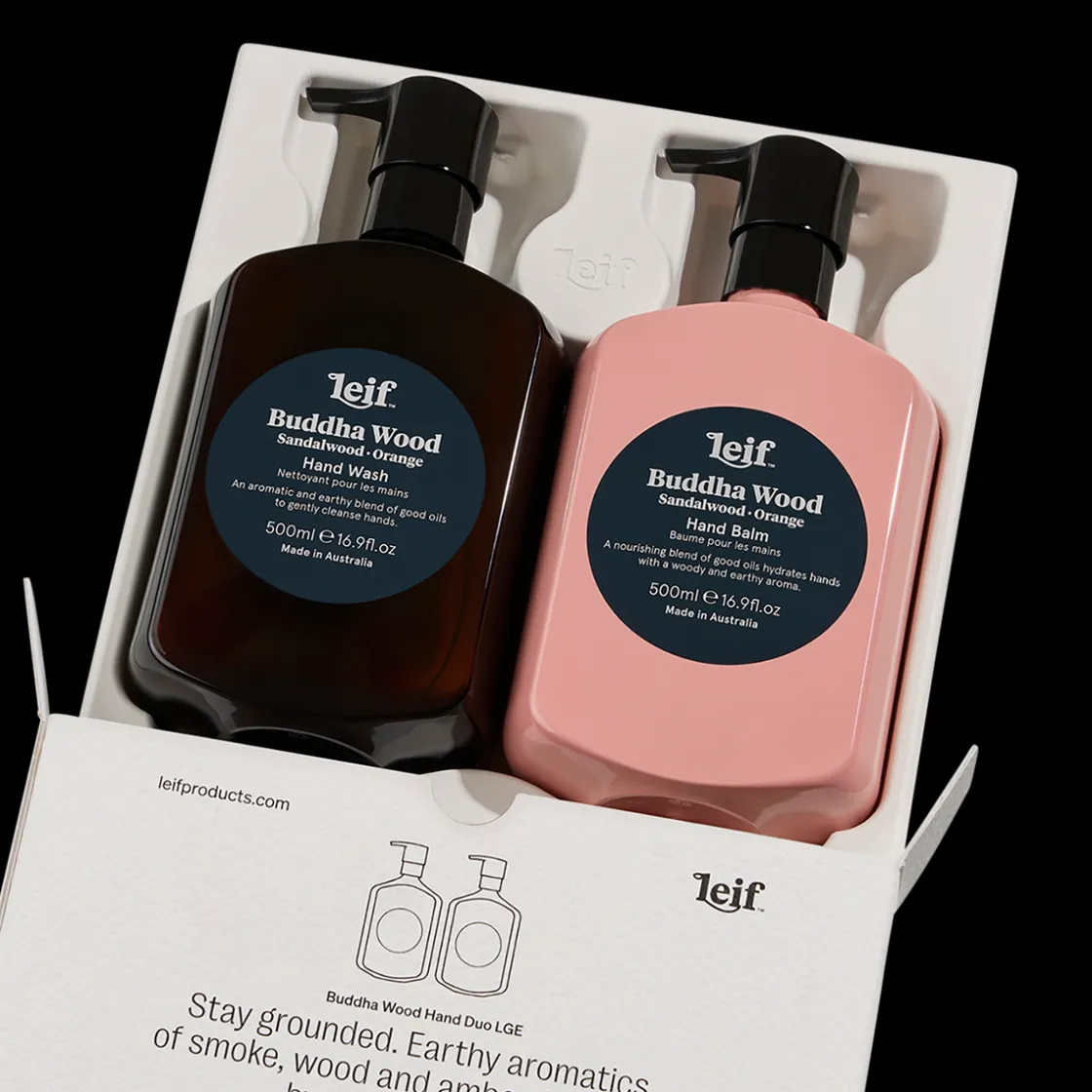 Leif Buddha Wood Hand Duo Large Clearance