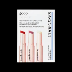 Goop Clean Nourishing Lip Balm Trio Clear/Tomato/Peony Outlet