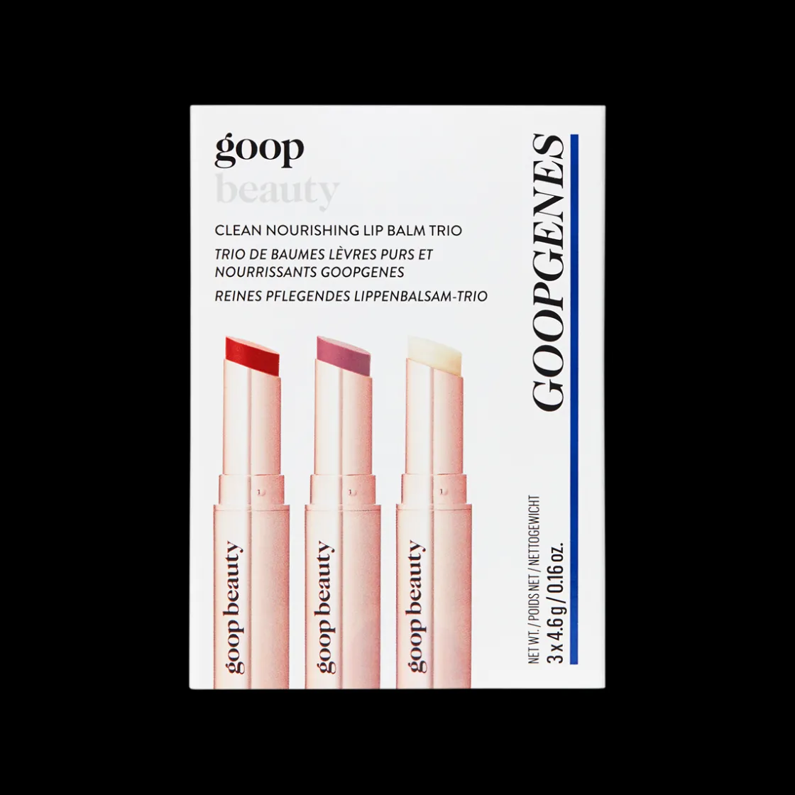 Goop Clean Nourishing Lip Balm Trio Clear/Tomato/Peony Outlet