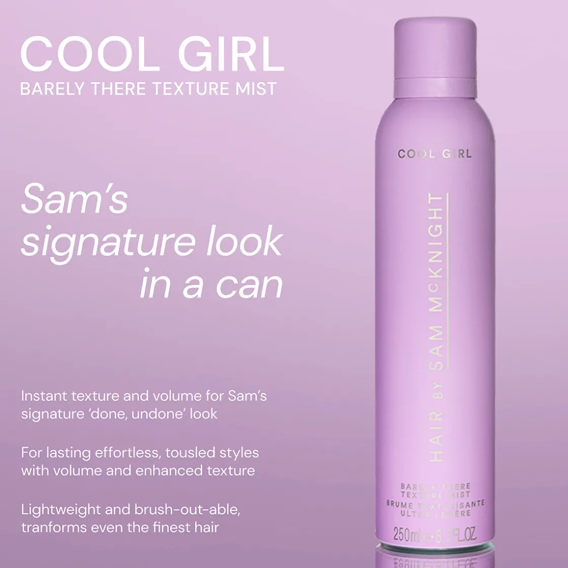 Hair by Sam McKnight Cool Girl Barely There Texture Mist 250ml Sale