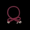 IA BON Hair Tie with Gold Bead Burgundy Sale