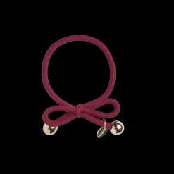 IA BON Hair Tie with Gold Bead Burgundy Sale