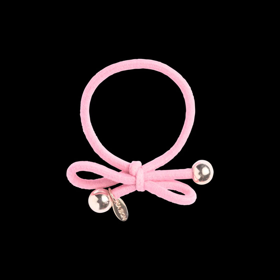 IA BON Hair Tie With Gold Bead Light Pink Sale