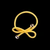 IA BON Hair Tie with Gold Bead Yellow Hot