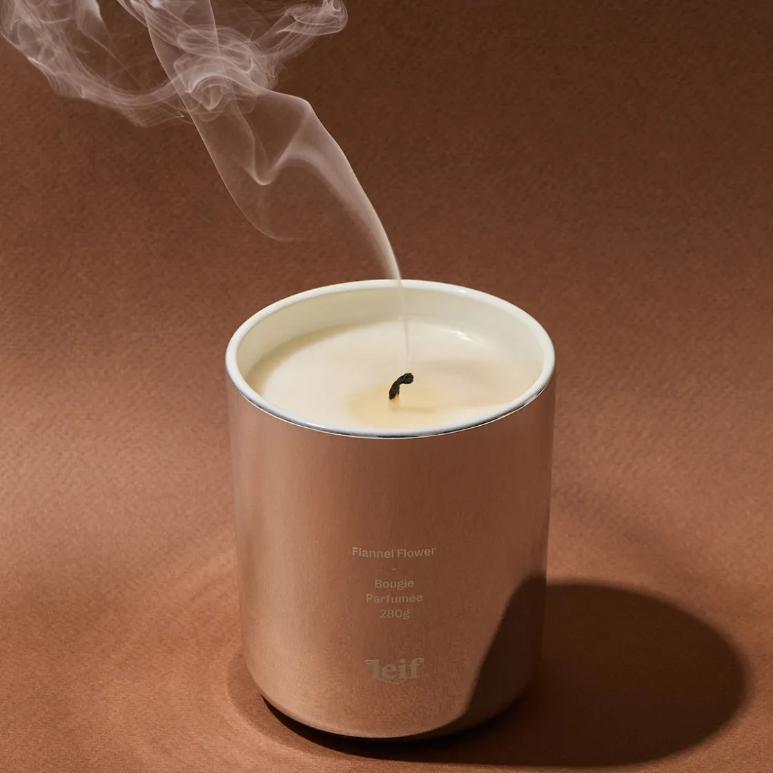 Leif Holiday Flannel Flower Candle 280gr Outlet