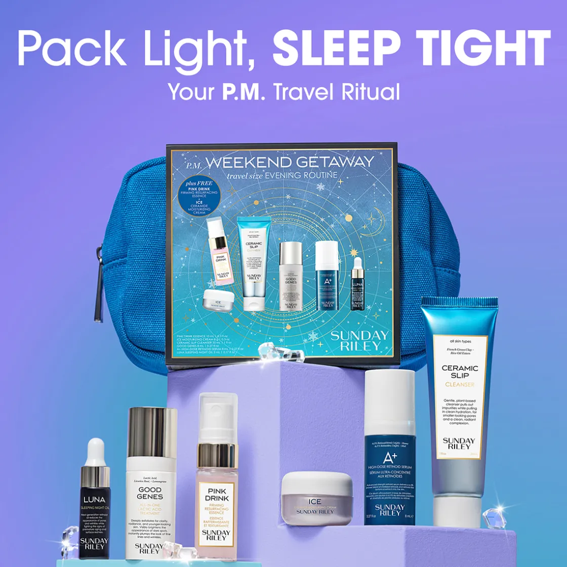 Sunday Riley Mini Evening Routine Kit Discount