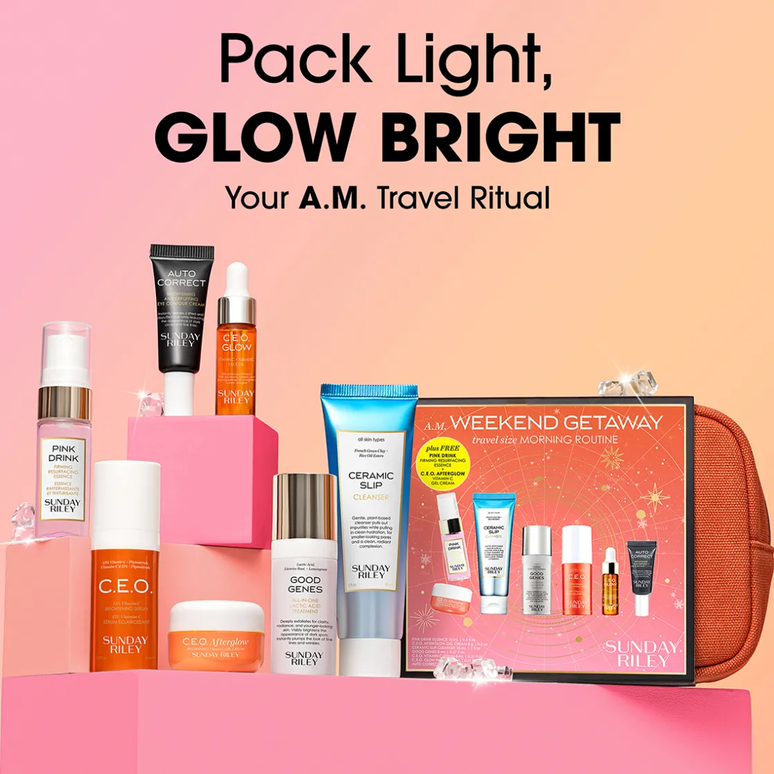 Sunday Riley Mini Morning Routine Kit Hot