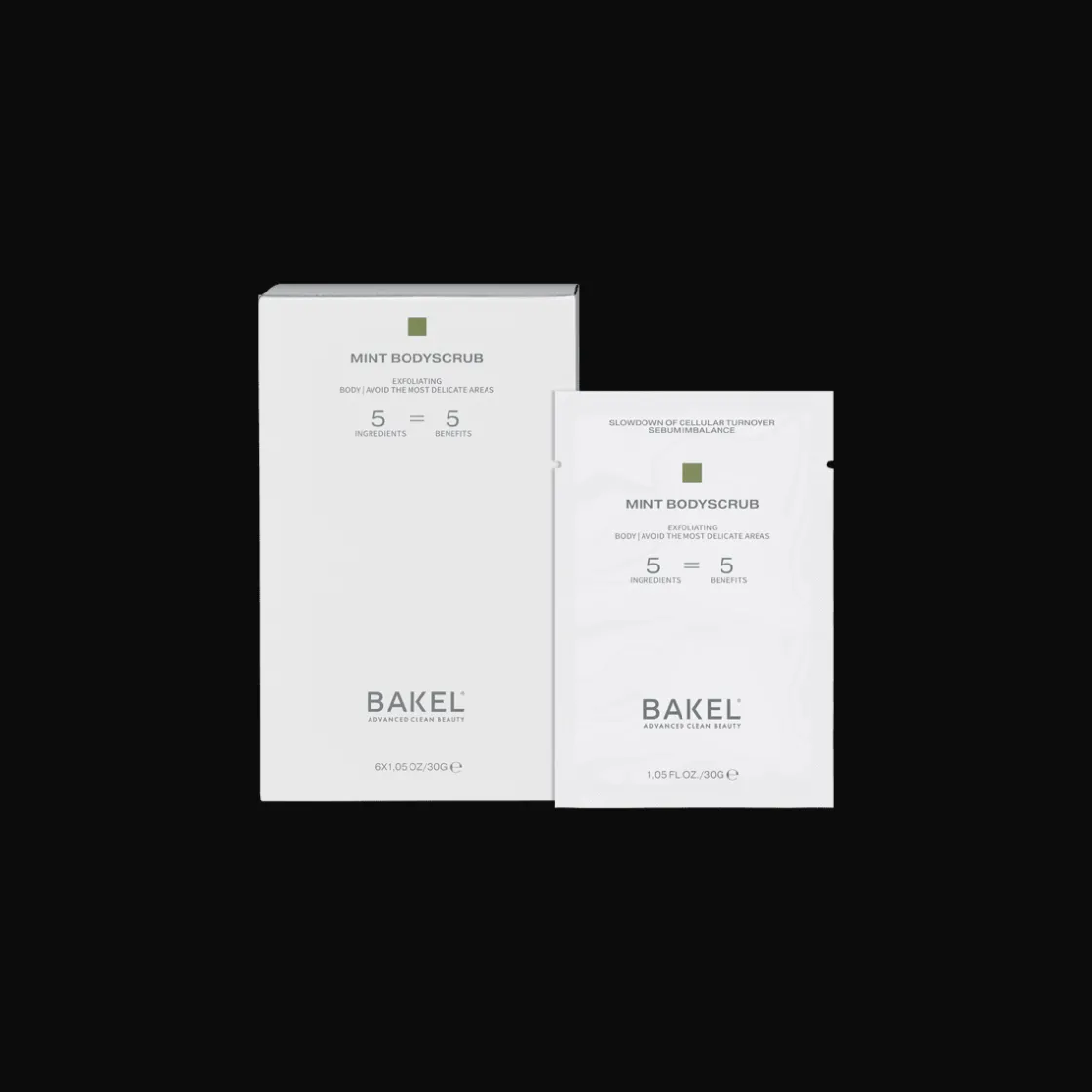 Bakel Mint-Body Scrub 6x30gr