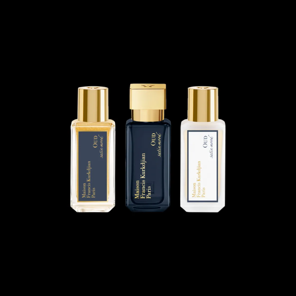 Maison Francis Kurkdjian Oud Satin Mood Perfume Ritual Set 3x35ml New