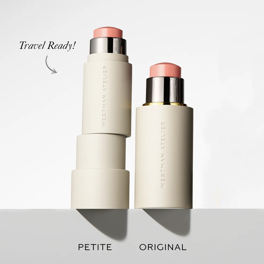 Westman Atelier Petite Baby Cheeks Blush Stick Duo Petal & Chouchette Best