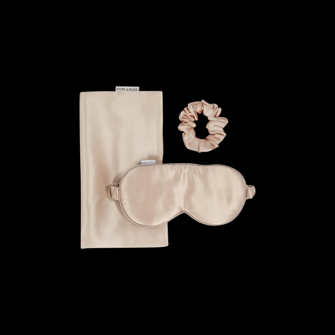 Dore & Rose Silk Sleep Bundle Champagne Hot