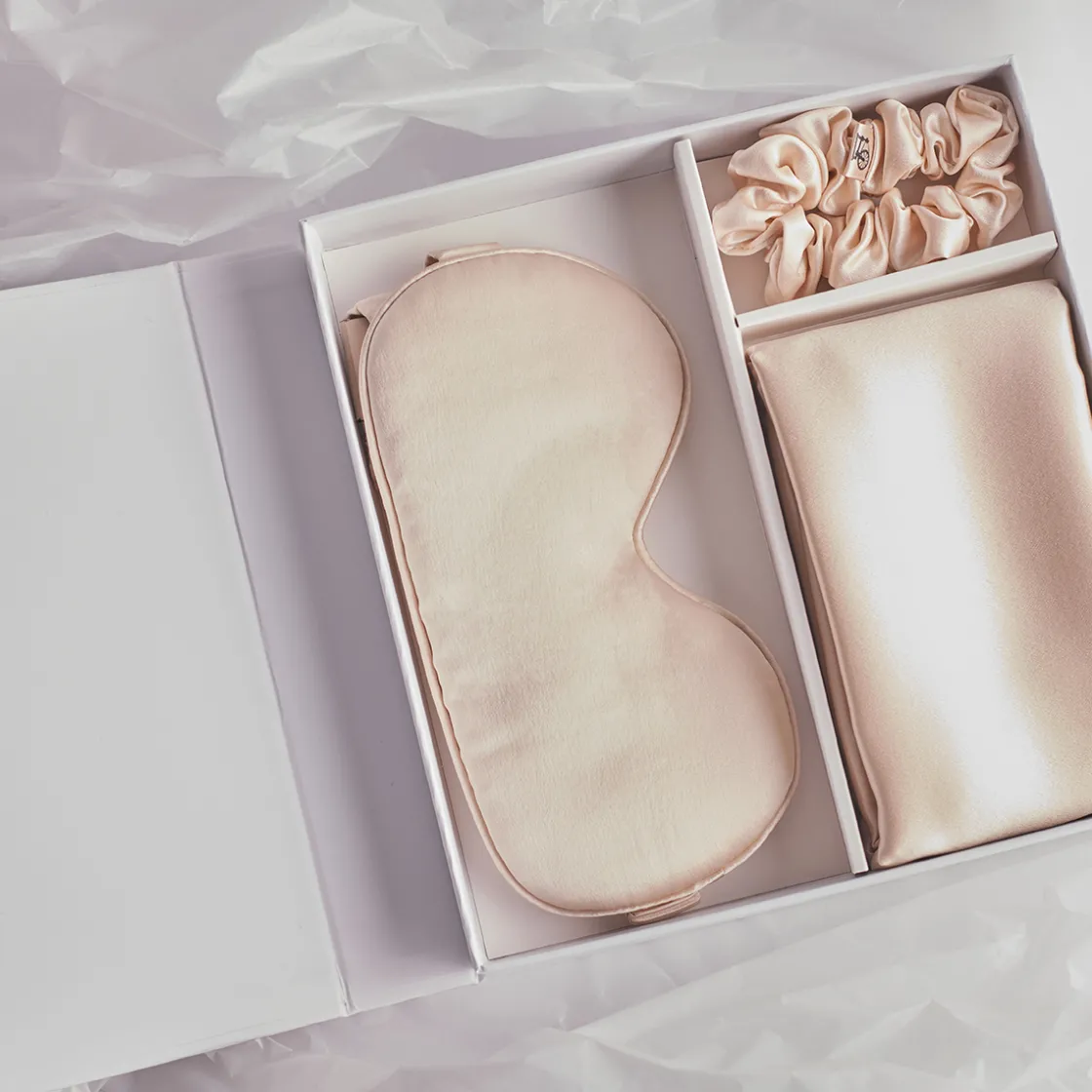 Dore & Rose Silk Sleep Bundle Champagne Hot