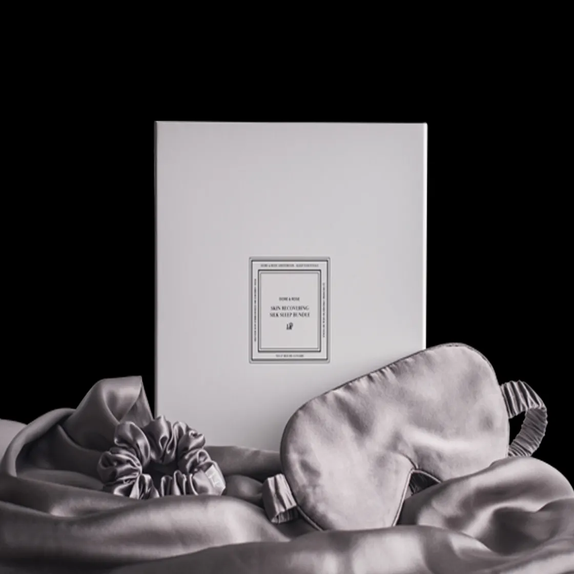 Dore & Rose Silk Sleep Bundle Graphite Hot