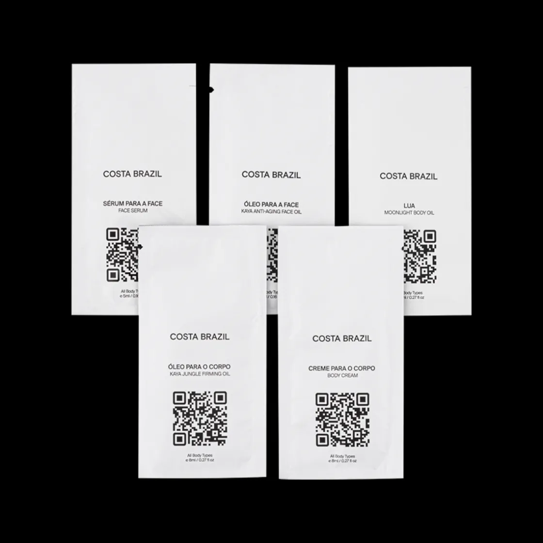Sample service Skincare Sample Set Costa Brazil Online