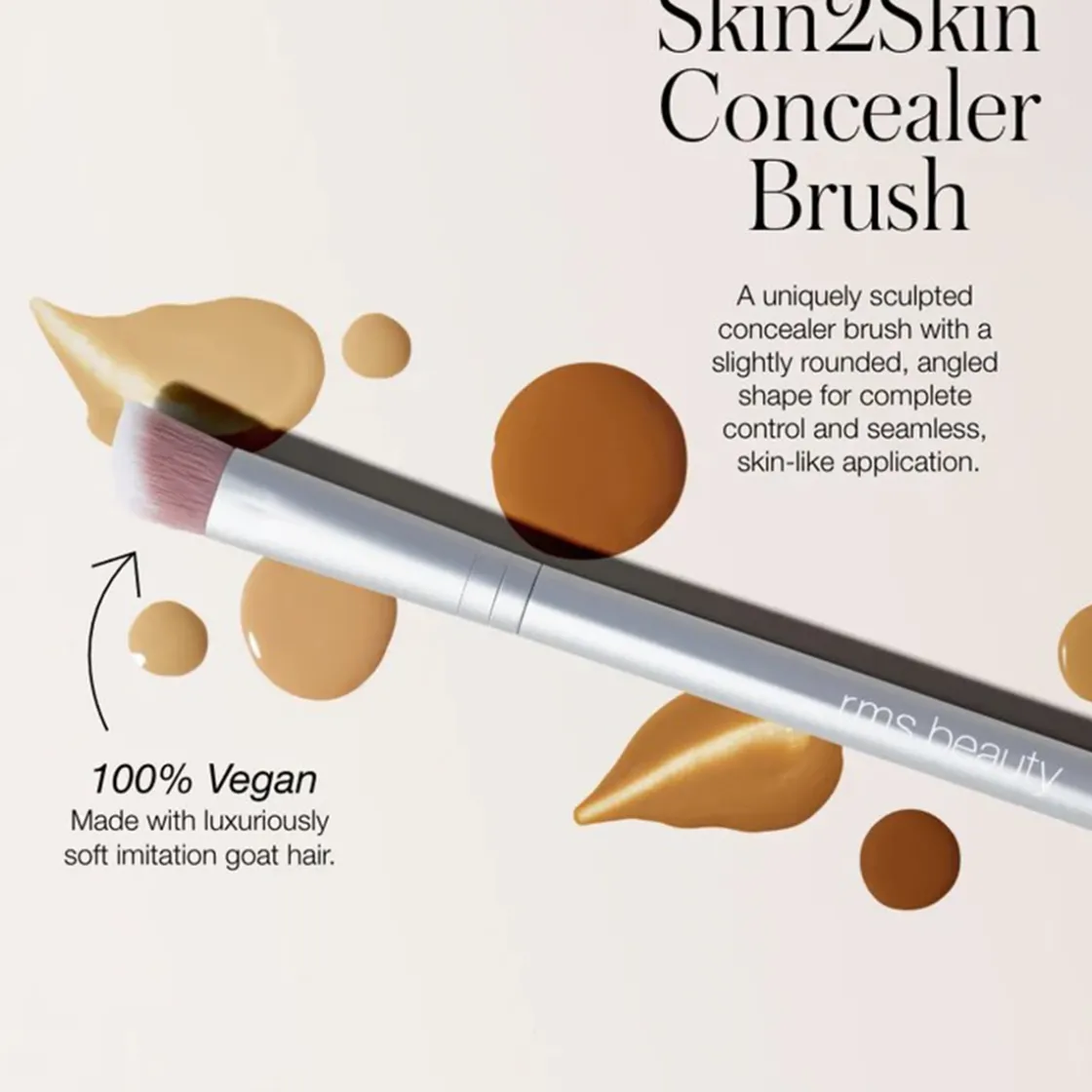RMS Beauty Skin2Skin Concealer Brush New