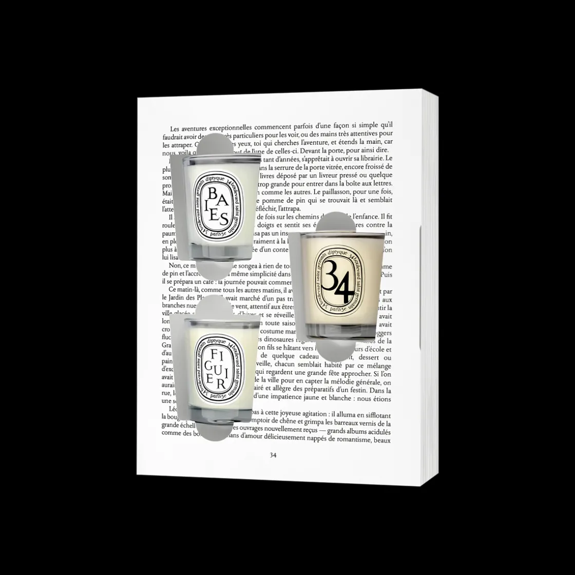 Diptyque Surprise Book Set Mini Candles New