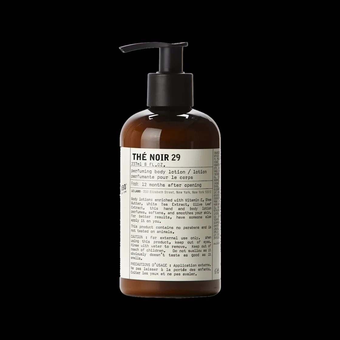 Le Labo fragrances Thé Noir 29 Body Lotion 237ml Outlet