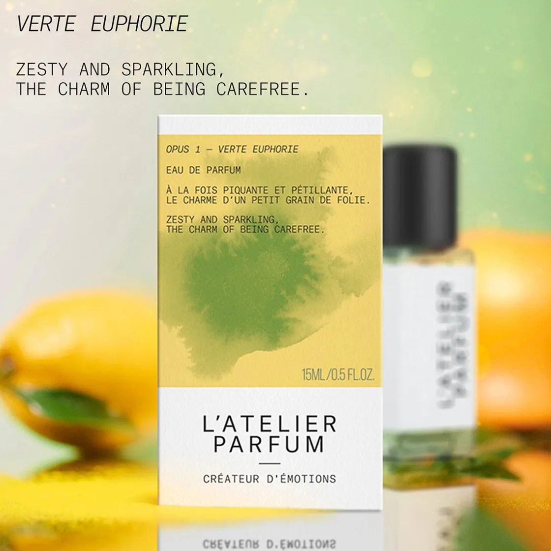 L’atelier Parfum Verte Euphorie Eau de Parfum 15ml Clearance