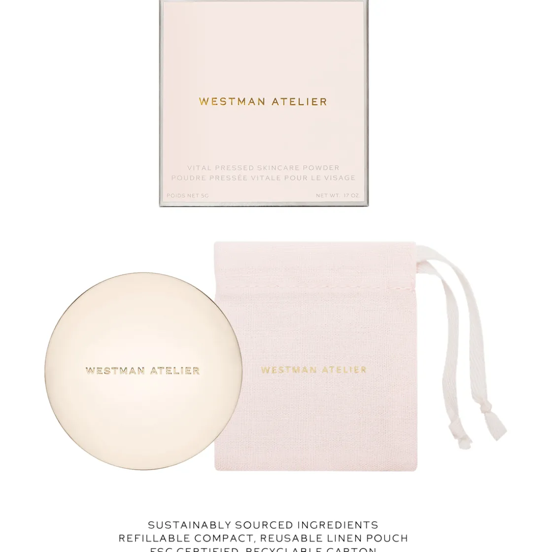 Westman Atelier Vital Pressed Skincare Powder Dune Clearance