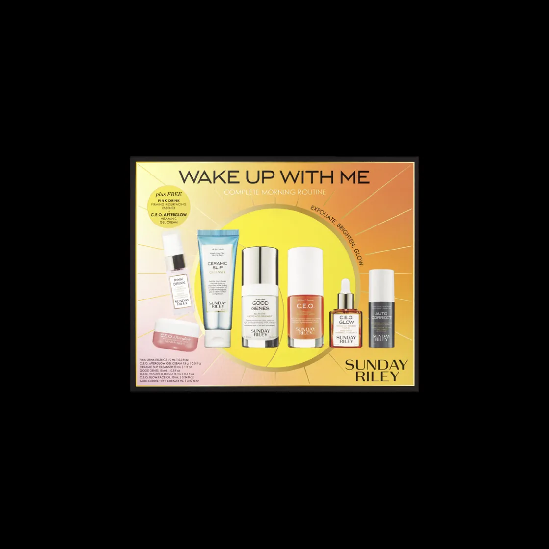 Sunday Riley Wake Up With Me Complete Morning Routine Kit